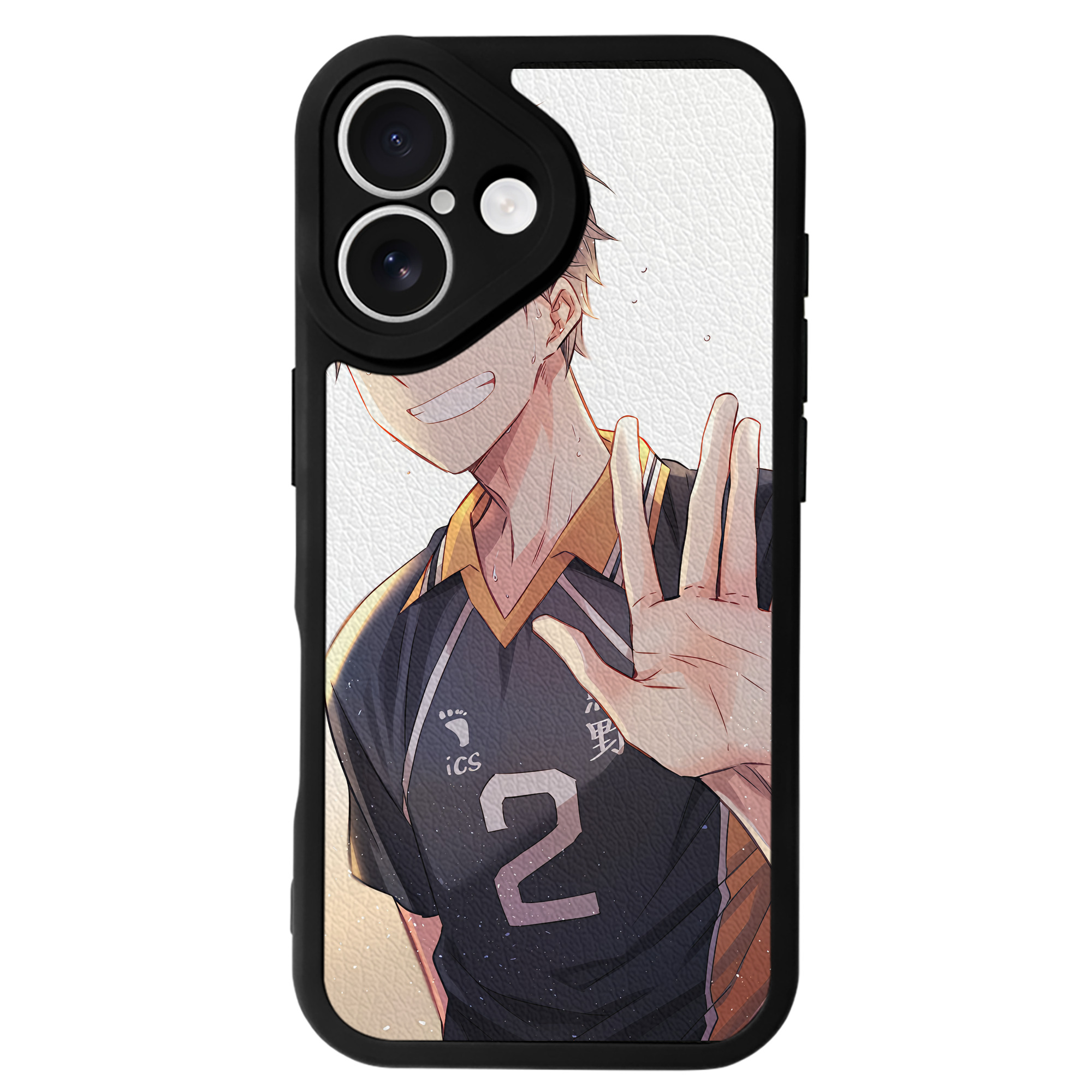 （画像用） ハイキュー!! Haikyu!! 【iPhone 16シリーズ対応】シリコンスマホケース（レザー調） 材質：シリコン